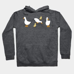 Cute White Ducks Hoodie